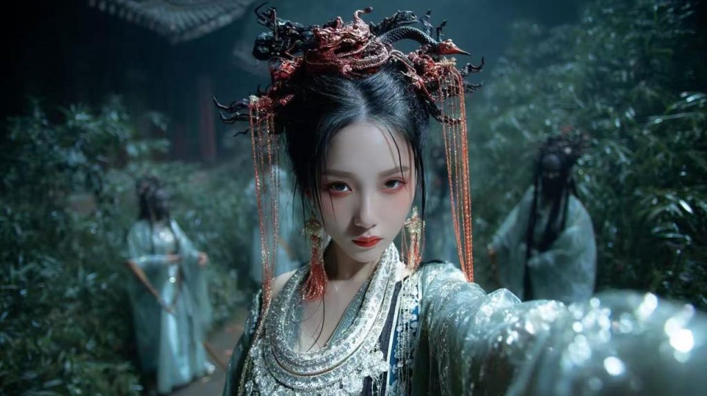 图片[10]-苗疆女孩系列提示词-抖微学堂AI