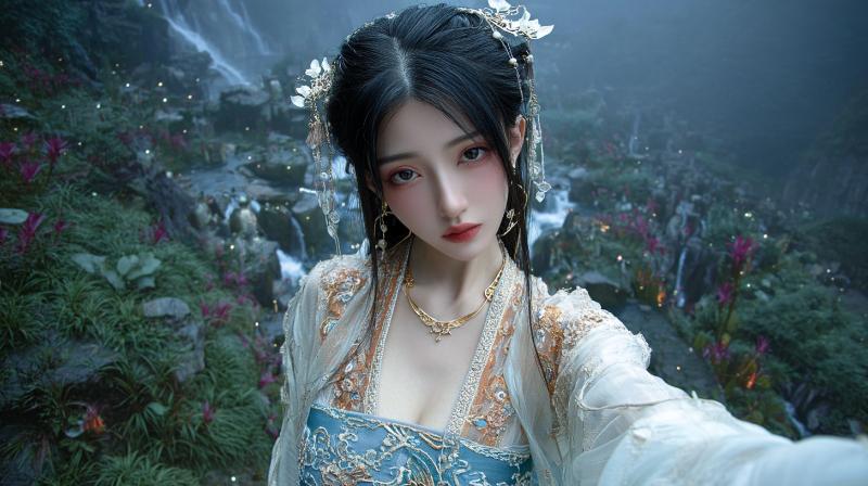 图片[11]-苗疆女孩系列提示词-抖微学堂AI