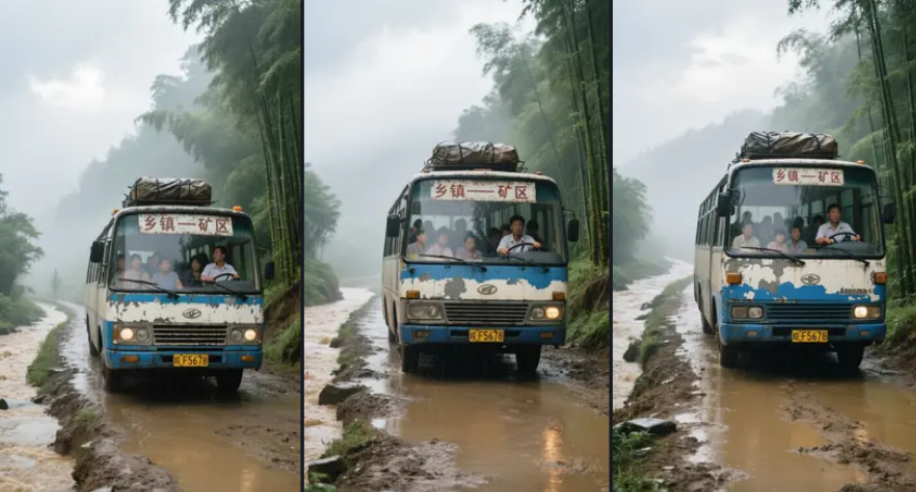 图片[4]-80-90年代乡村巴士系列AI绘画提示词-抖微学堂AI