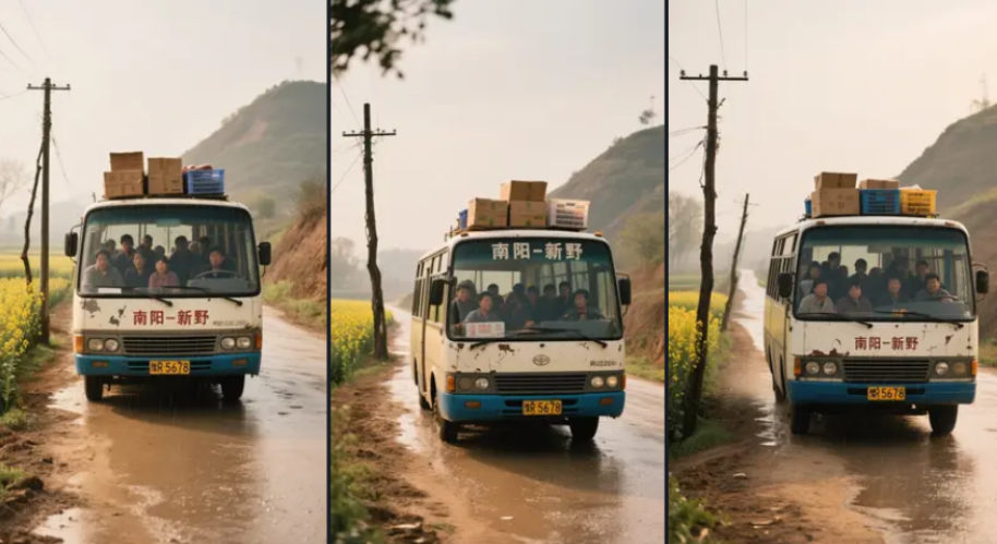 图片[5]-80-90年代乡村巴士系列AI绘画提示词-抖微学堂AI