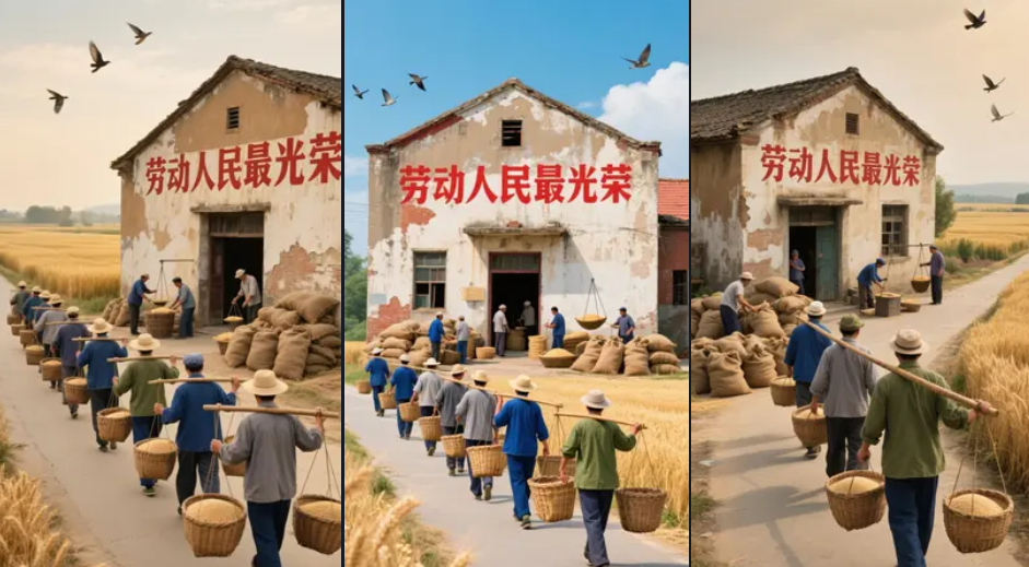 图片[2]-70年代交公粮系列AI绘画提示词-抖微学堂AI