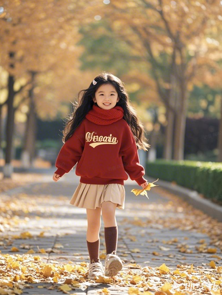 图片[5]-5岁小女孩红衣系列AI绘画提示词-抖微学堂AI