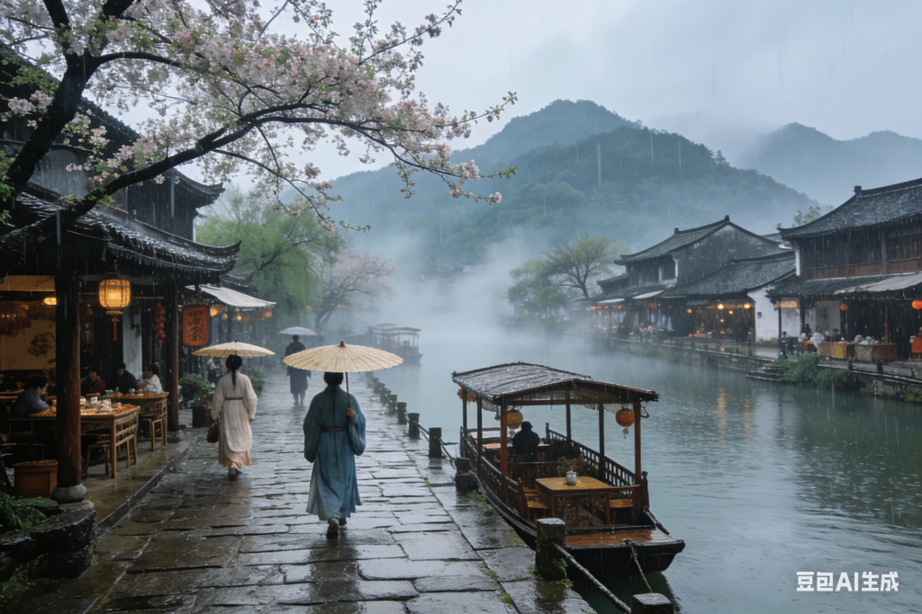 图片[3]-古风风景系列AI绘画提示词-抖微学堂AI